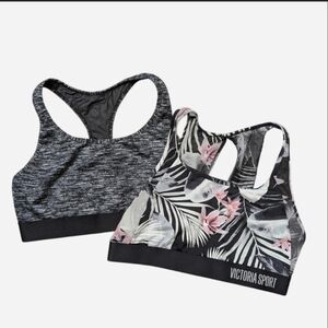 2 Piece Set Victoria Sport Lightweight Sports Bras EUC SIZE L